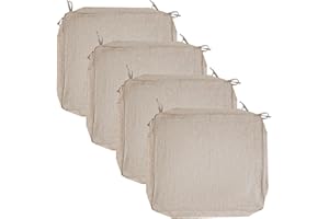 JMGBird Outdoor Patio Cushion Covers Set of 4 Chair Seat Washable Covers Water Resistant Slip Replacement Furniture Cushion Pillow Seat Cover for Couch Garden Sofa Indoor with Zipper 22x20x4