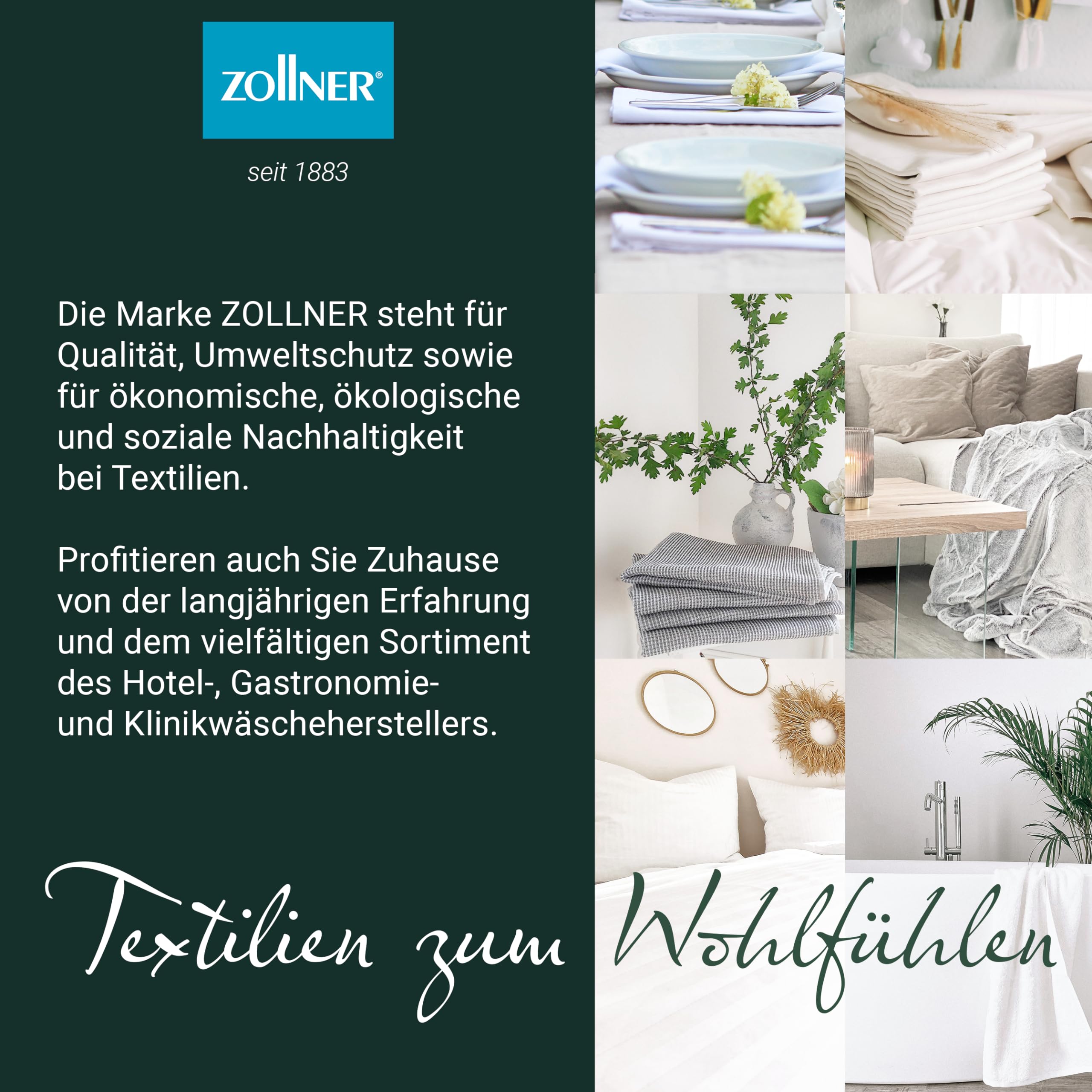 ZOLLNER 10er Set Geschirrtücher Baumwolle in 50x70 cm - super saugstarke und langlebige Küchentücher - waschbar bis 95°C – in grau weiß kariert - Gastronomiequalität - Oeko Tex® Zertifiziert 7