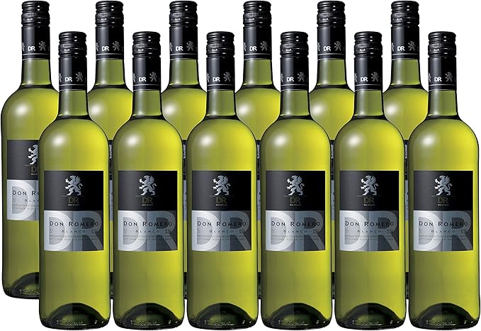 Amazon Co Jp Don Romero 白ワイン ドン ロメロ ブランコ 白 緑瓶 白ワイン 中辛口 スペイン 750ml 12 通販 食品 飲料 お酒