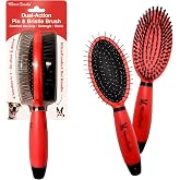 Warren London 2-in-1 Pin &amp; Bristle Slicker Brush for Dogs &amp; Cats