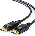 CSL - 3m Ultra HD (4k) Displayport 1.2v (DP) auf Displayport 1.2v (DP) Kabel | inkl. Sperrfunktion | Aufl&ouml;sung bis zu 3840 x 2160 bei 30 Hz | HDCP 1.3 | bis zu 17 Gbit/s | Zertifiziert | dreifach geschirmt | 24k vergoldete Kontakte | f&uuml;r Grafikkarten / PC und Apple