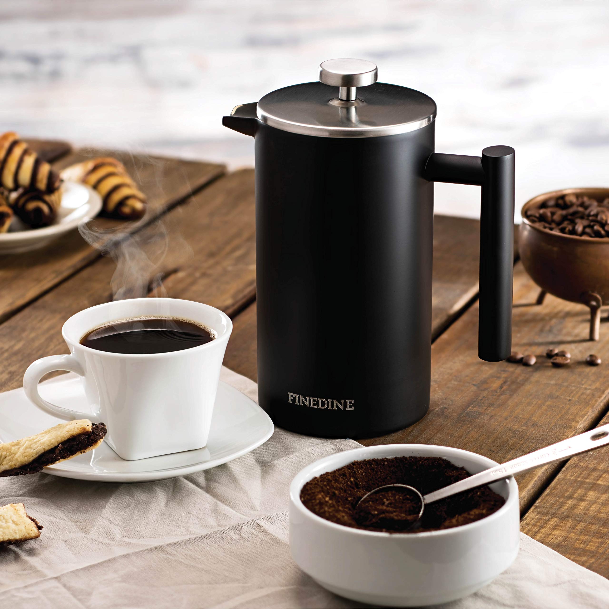 Sleek Matte Black TripleScreen Grounds Filter System Extra Filter