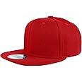 Gelante Snapback Hats for Men - Flat Bill Brim Baseball Cap Hat - Plain Blank Adjustable