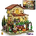 INSOON Winery Chateau House Building Set with Lights, Vineyard Castle Construction Model Home Decor, 1826 PCS Vine Estate Autumn Cabin Building Block Kit, Birthday Gift for Adults Teens Boys Girls