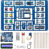 ELECROW All-in-one Starter Kit with Arduino Uno R4 WiFi Development Board | Compatible with Arduino IDE, Perfect for Programming Beginners, Makers, Engineers, STEM Education and DIY Electronic Project