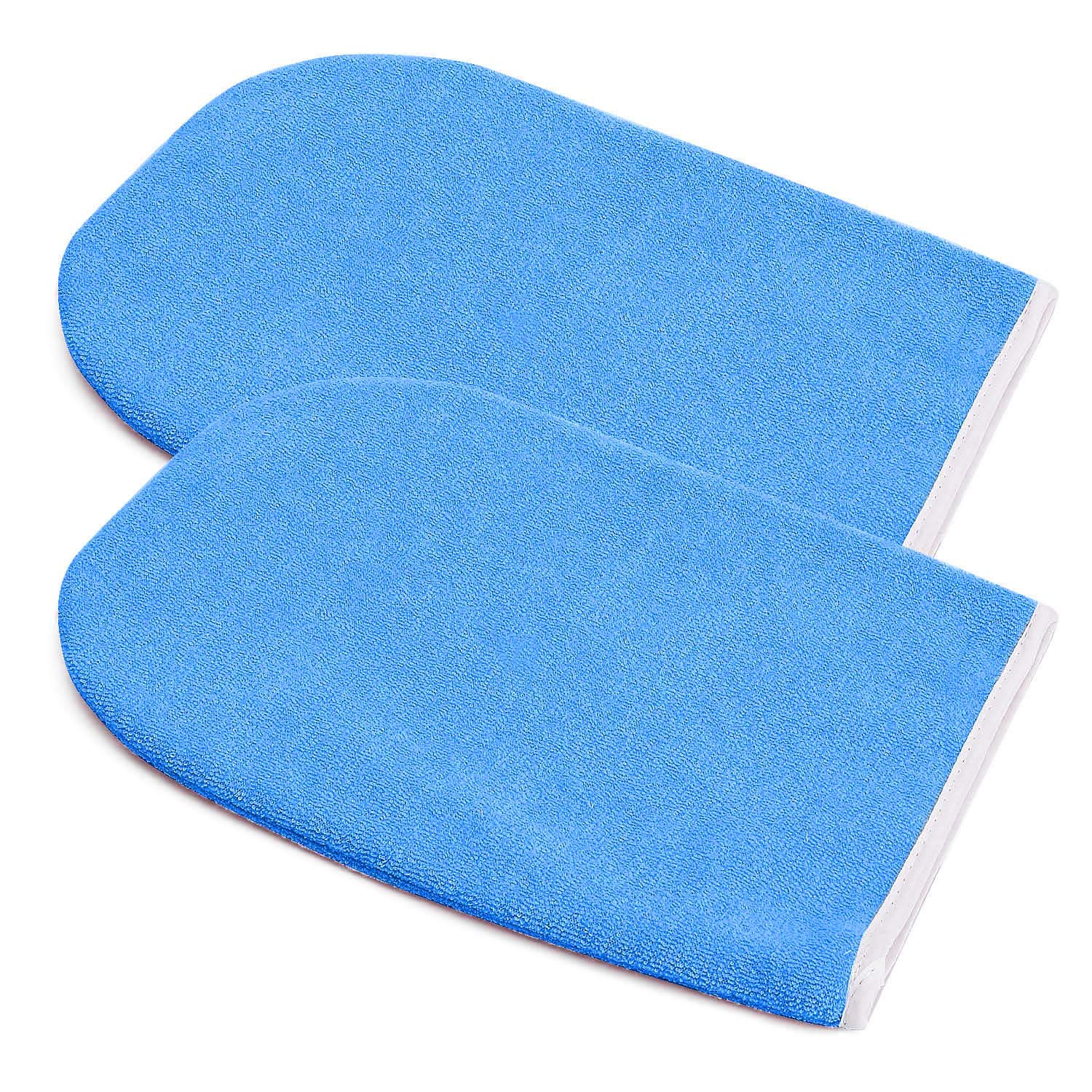 Noverlife Paraffin Wax Work Gloves & Booties, Wax Bath Hand Treatment Mitts Foot Spa Cover for Women, Thin Heat Therapy Insulated Soft Cotton Mittens Feet Hand Care Set - Blue : Beauty