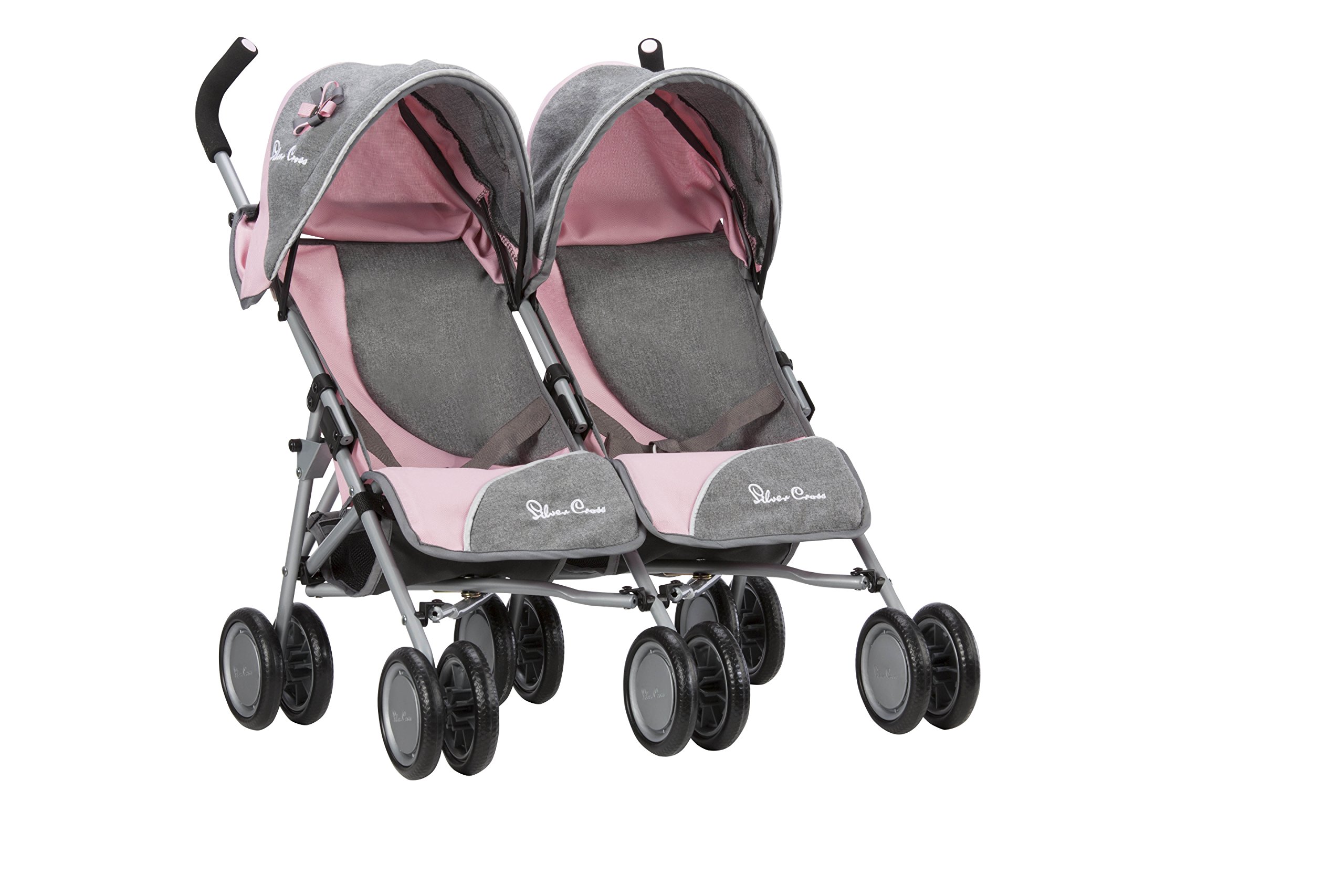 silver cross pop dolls pushchair in vintage pink