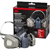 3M OV/P95 Advanced Comfort Respirator 7513, Reusable Respirator, Large | 1-Facepiece, 1-pair of NIOSH-Approved 6001 Cartridges, 2-pairs of 5P71 Filters and 1-pair of 501 Retainers