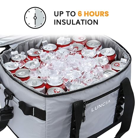 LUNCIA 30L(60can) Nevera Flexible Portátil Gran Capacidad ...