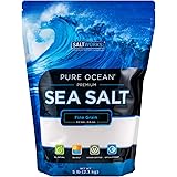 SaltWorks Pure Ocean Sea Salt, Fine Grain, 5 Pound Bag