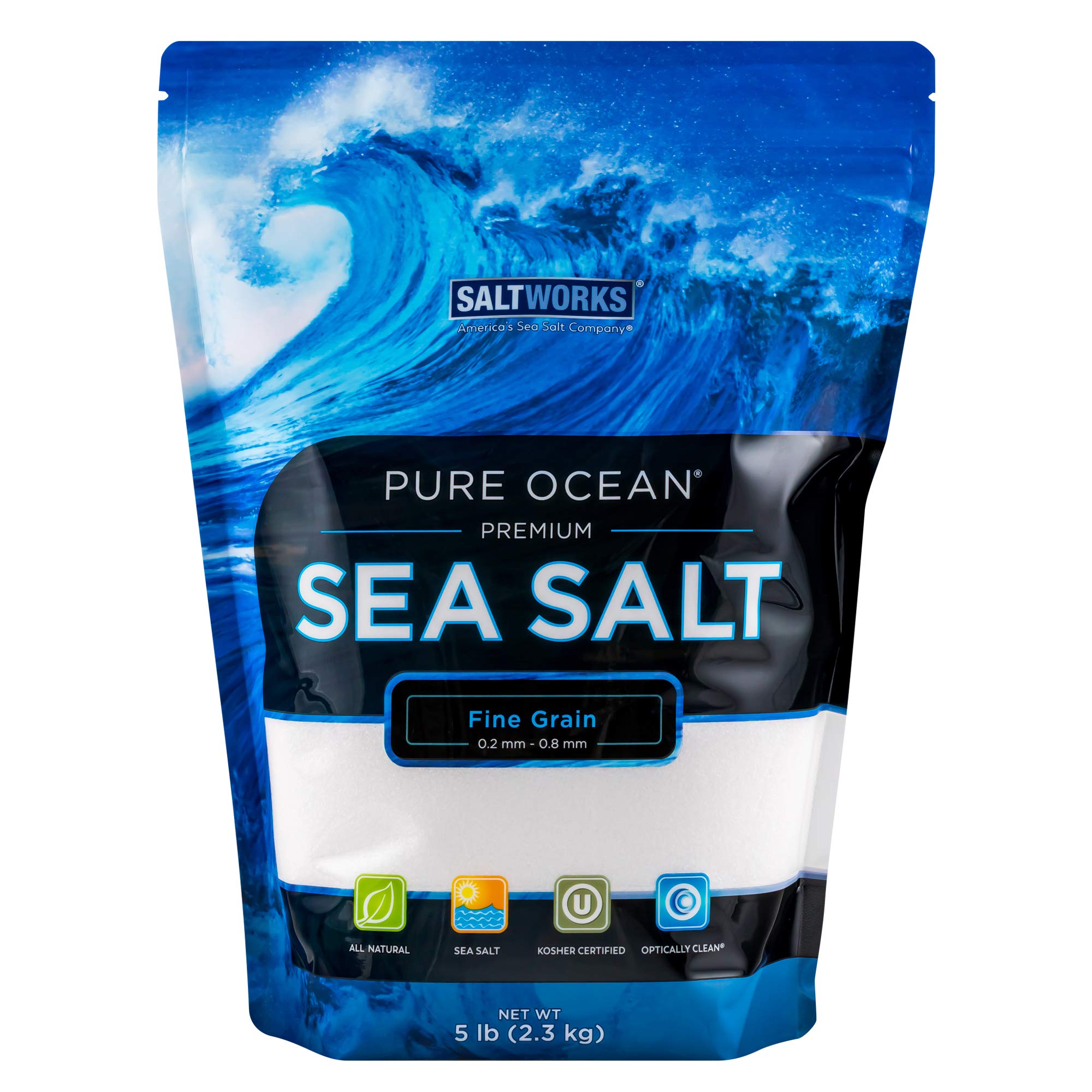 Mua Pure Ocean Sea Salt, Fine Grain, 5 Pound Bag SaltWorks Pure Ocean ...