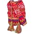 Vintage Tribal Embroidered Sling Bag - Boho Crossbody Purse With Tassel For Women