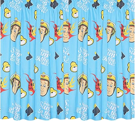 Fireman Sam Character World Hero Curtains 72 Amazon Co Uk Kitchen Home