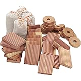 Household Essentials Wood Cedar Clothes Protector Set | 36 PC Value Pack, Piece, Brown