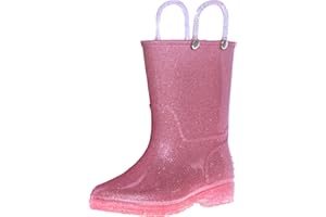 Wildkin Kids Rain Boots – 100% Waterproof with Slip-Resistant Tread & Easy Pull Handles