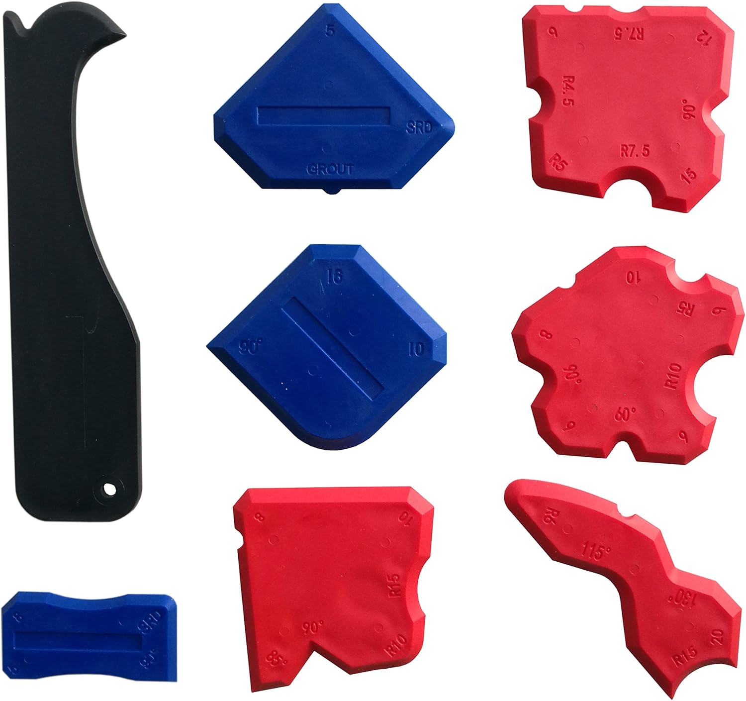 Silicone Sealant Finishing Tools Silicone Smoothing Caulking Profile Line Joint Corner Tool With Caulk Remover Tool Sealant Smoother Profiler Former Applicator Edger 8 Piece Amazon Com