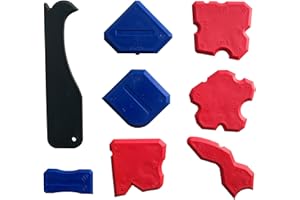 EONBES Silicone Sealant Finishing Tools - Silicone Smoothing Caulking Profile Line Joint Corner Tool with Caulk Remover Tool, Sealant Smoother Profiler Former Applicator Edger, 8 Piece
