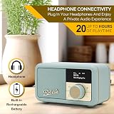Roberts Revival PETITE2 FM/DAB/DAB+ Digital Radio with Bluetooth Duck Egg view 8