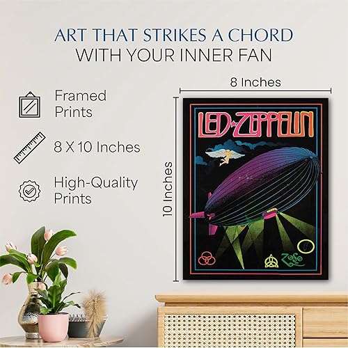Vintage Rock Band Poster – Retro 8x10 Wall Art Print for Music