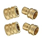 M MINGLE Garden Hose Quick Connect Fittings, 3/4