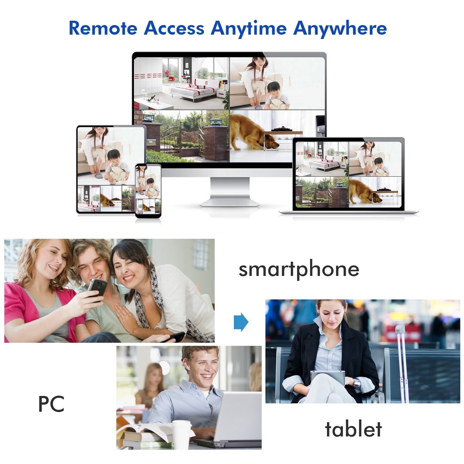 Sricam SP012 - Cámara Ip de Vigilancia (720P, H.264, Wifi, Onvif, P2P, Coms, IR-LED, CCTV, TF, Sin conexión de PC, Todas funciones por APP, para Seguridad) (Negro)