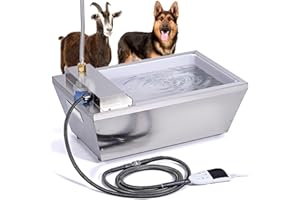 CBKKLHY Heated Automatic Livestock Water Trough Heated Dog Water Bowl Outdoor Thermal Water Trough Auto Waterer for Large Dog