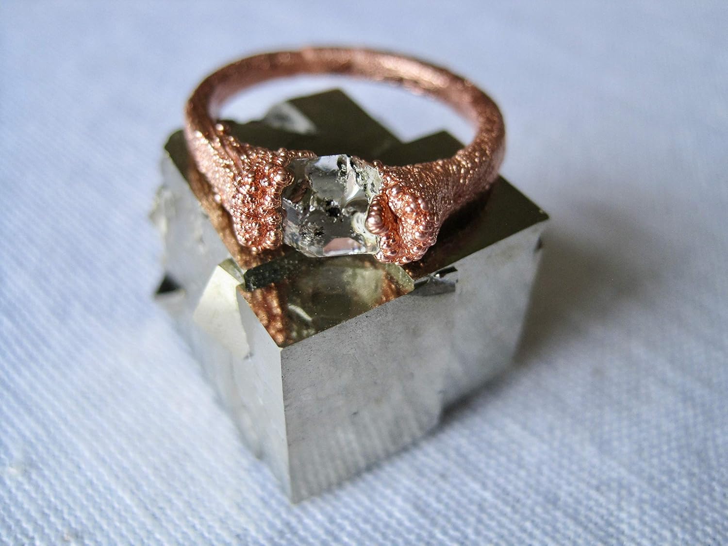 copper engagement ring