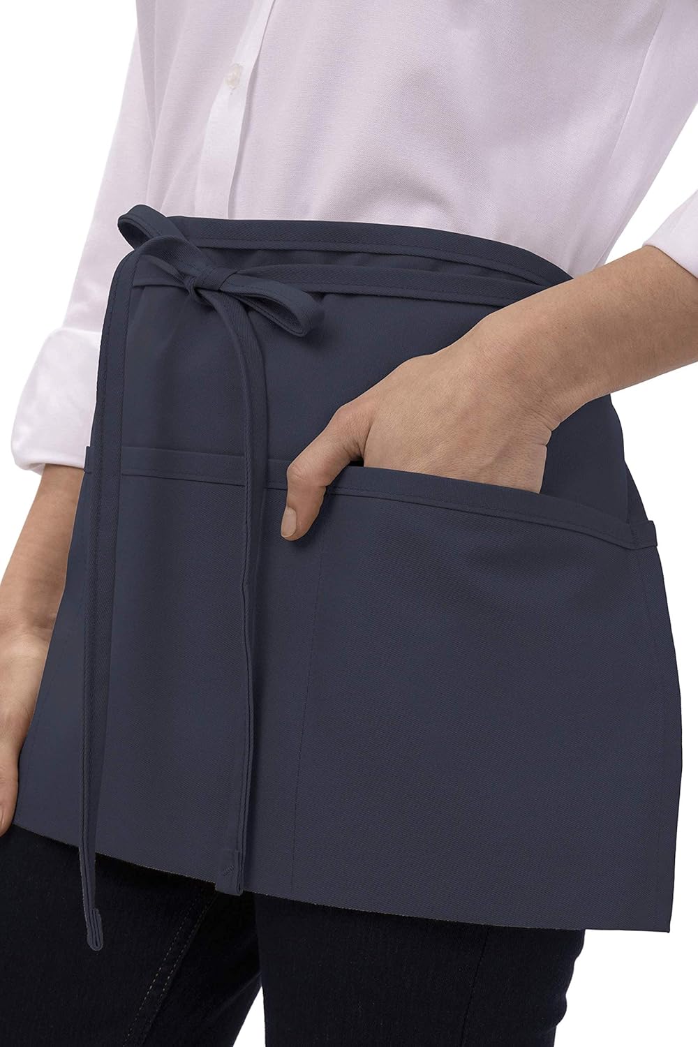 Chef Works Waist Apron, Navy, One Size: Clothing