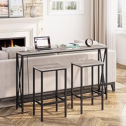 MAHANCRIS Narrow Sofa Table, Farmhouse Sofa Couch