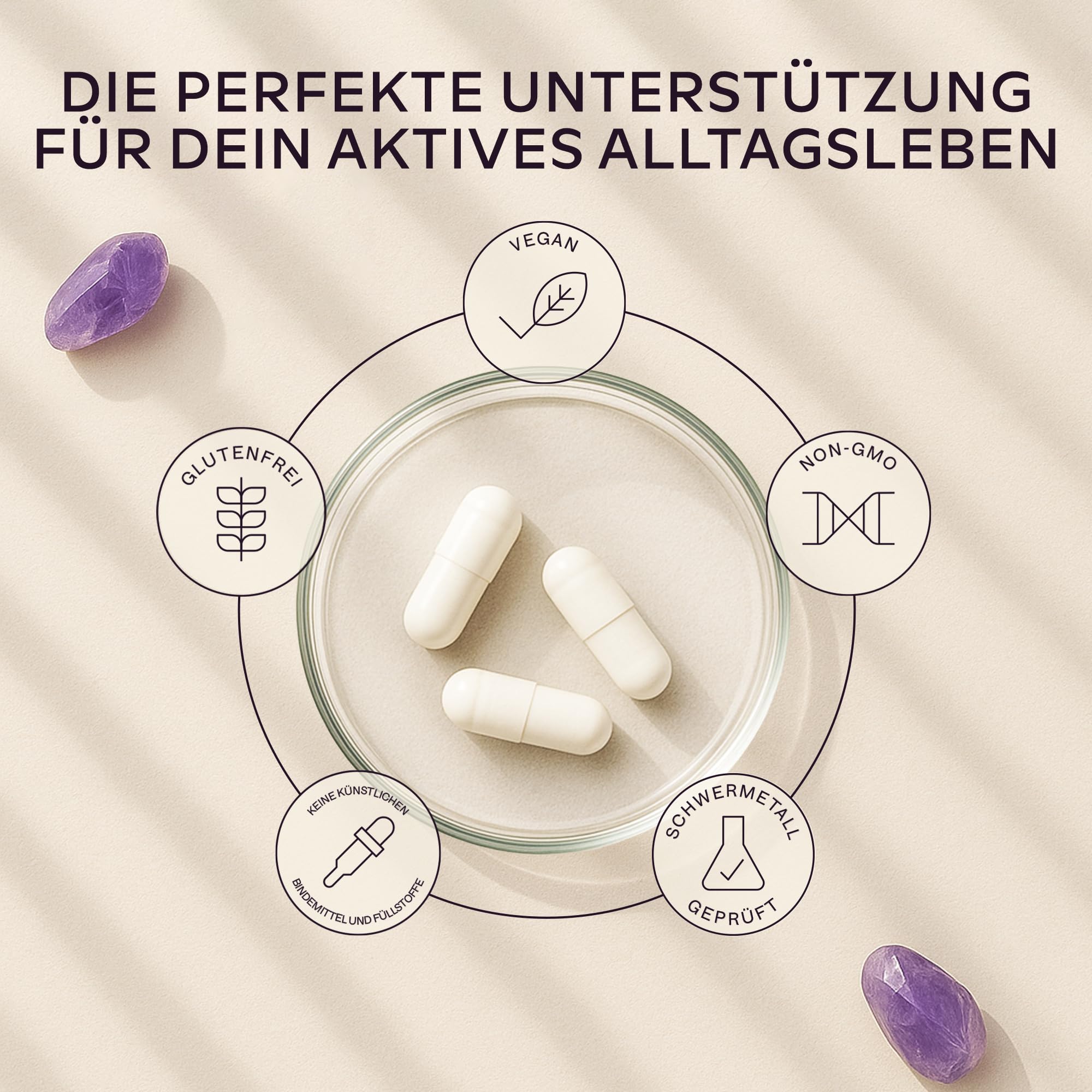 Magnesium Komplex Hochdosiert 1651mg | 425mg Elementares Magnesium Premium mit 5 Formen: Bisglycinat Chelat, Magnesiumcitrat, Malat, Taurate, Magnesiumoxid - Energie, Muskeln, Nerven - 180 Kapseln 6