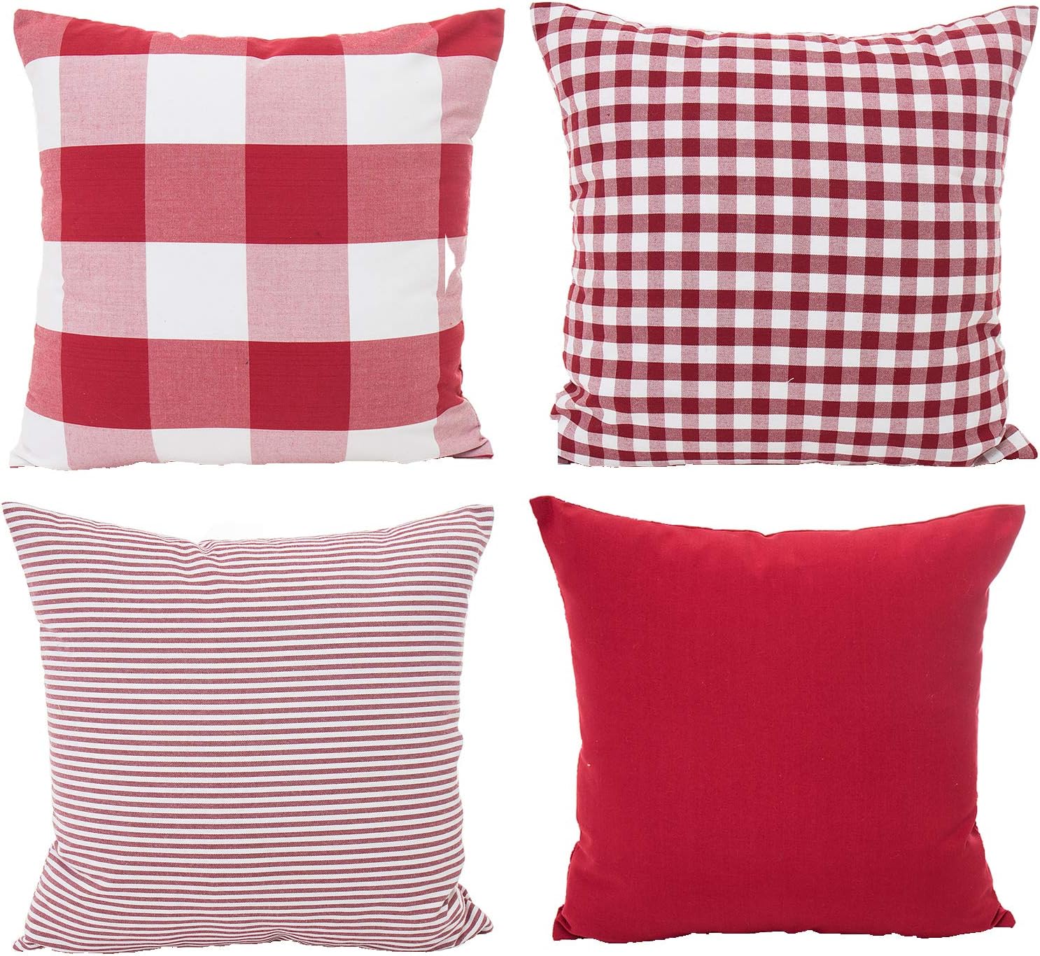 Amazon Com Yumin Christmas Classic Checkered Throw Pillow Case