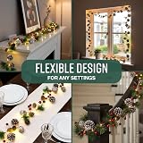 GloBrite 2M Christmas Garland with 20 LED Lights – Battery Powered view 5