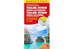 Thailand, Vietnam, Laos, Cambodia Marco Polo Map