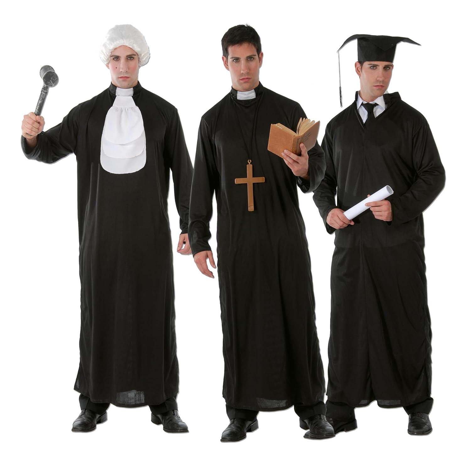 Disfraz Adulto 3en1 Cura Juez Estudiante Adultos Disfraces Ourhouserestaurant Com