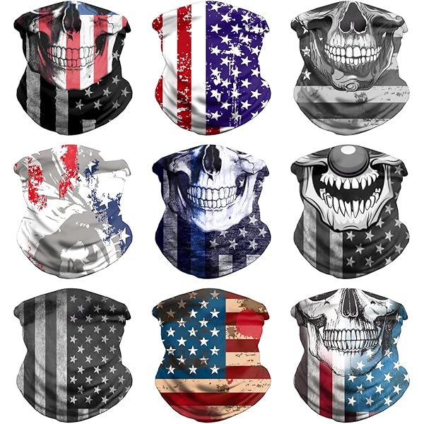 Pack De 4 Bandanas Multifunción - Talla Única, Poliéster, Para Cabeza, Cuello O Cara, Actividades Al Aire Libre