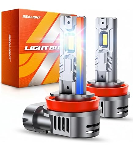 Amazon.com: SEALIGHT H11/H8/H9/H16 LED Fog Bulbs, 70,000LM 15X