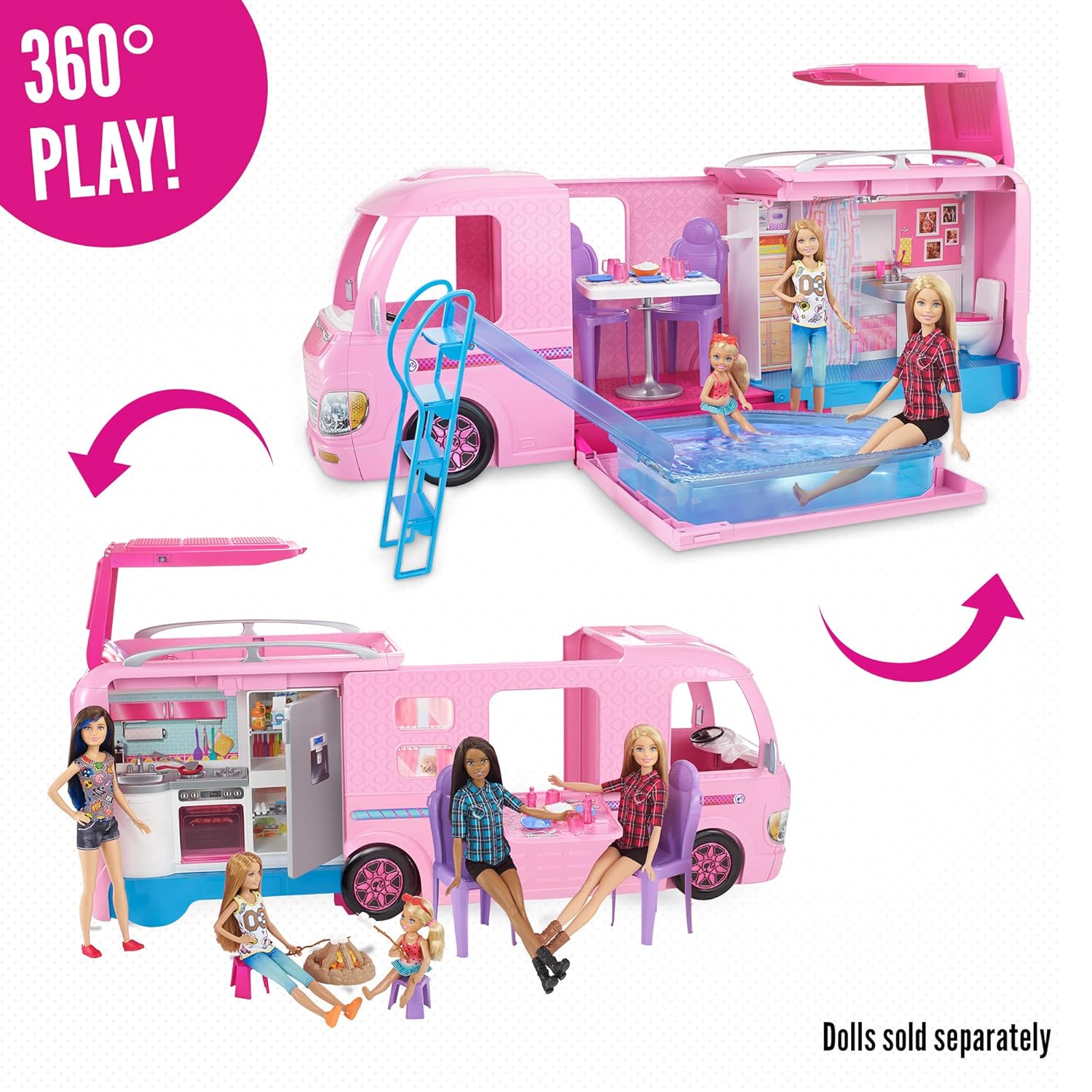 Spielzeug Barbie Dream Camper Replacement Table and Post FBR34 Sonstige