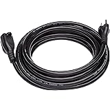 Amazon Basics 20-Foot Extension Cord - 13 Amps, 125V, Black