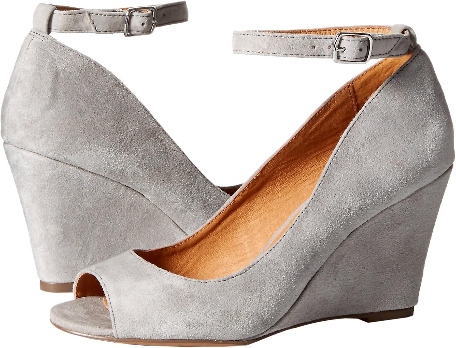 steve madden gray wedges
