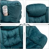 HollyHOME Armchair Comfy Chair Blue Green Steel Frame 500Lbs Living Room view 4