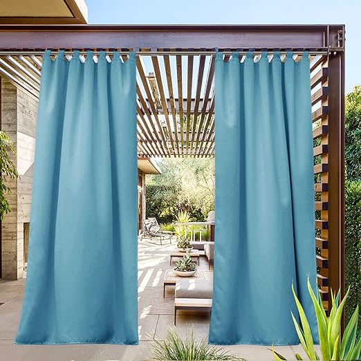 Amazon Com Nicetown Outdoor Curtain Panel For Front Porch Three