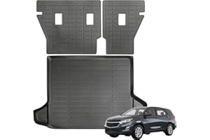 Topraco Cargo Mat Backrest Mat for Chevrolet Chevy Equinox/GMC Terrain Accessories 2018-2024 Cargo Liner TPE All Weather Wate