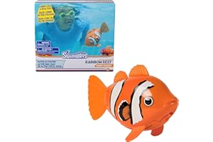 SwimWays Rainbow Reef Fish Toy, Kids Swimming Accessories & Water Toys, Learn to Swim Pool Toys for Kids Ages 5 & Up, Batteri