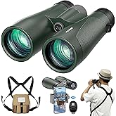 15x54 Binoculars for Adults High Powered with Harness, Phone Adapter and Bluetooth Camera Remote - Super Bright Waterproof Binoculars for Bird Watching Hiking Cruise Travel Stargazing