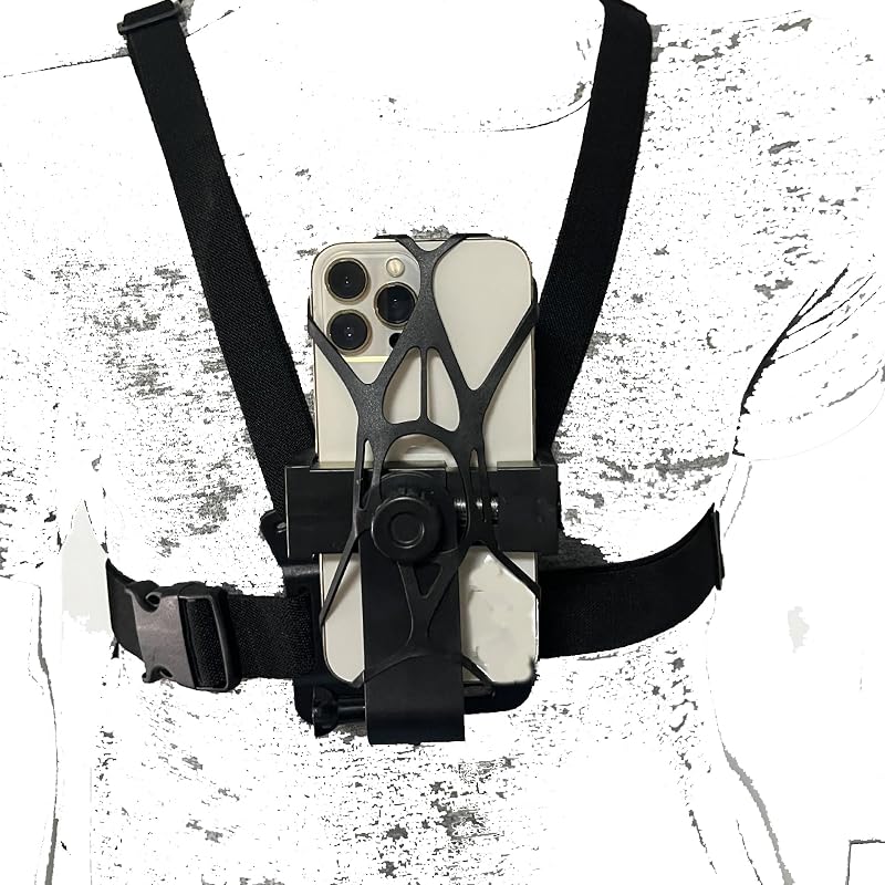 KasinTech Body Chest Strap Mount for GoPro Insta360 Phones Adjustable Anti-Shake