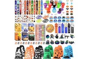 KISPATTI Halloween Party Favors Stationery Set , 194PCS Halloween Classroom Party Favor Halloween Goodie Bag Stuffers Trick or Treat Toys School Prizes Exchange Gift with Stampers, Rulers, Pencils