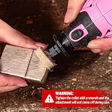 DEKOPRO Power Rotary Tool Kit 170W 220V 126pc Pink Multi DIY Set view 6