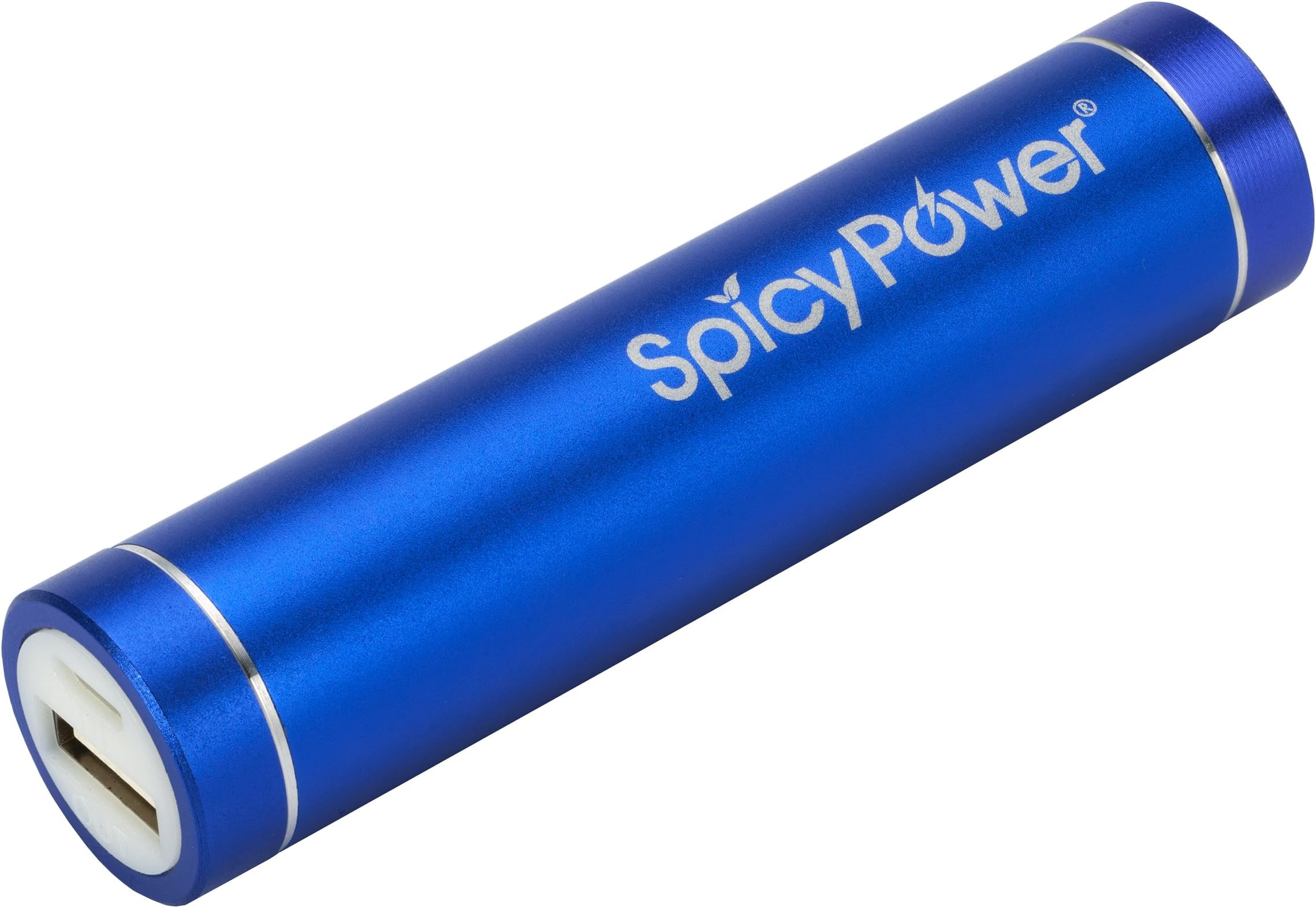 Spicy Power 3000mAh Lipstick-Sized Portable Charger External Battery Power Bank with 3 in 1 USB Cord for Cell And Mobile Phones Such As Apple iPhone, Samsung, Google Android (Blue)