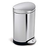 simplehuman 6 Liter / 1.6 Gallon Semi-Round