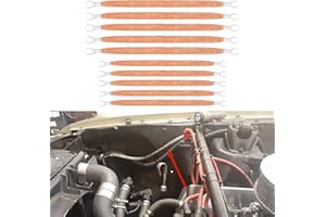 PACLVIO 10PCS Automotive Ground Strap, Car Grounding Wire Kit, 10/12 inch Professional Vehicle Grounding Cable Straps with Te